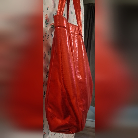 NWT Marc Jacobs Daisy Red Sparkle XL Casual Everyday Shopping Travel Beach Tote - Picture 6 of 12